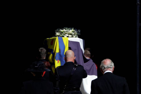 Fotos del funeral del duqeud e Edimburgo, celebrado este sábado en la capilla de San Jorge
