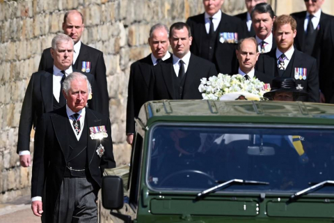 Fotos del funeral del duqeud e Edimburgo, celebrado este sábado en la capilla de San Jorge
