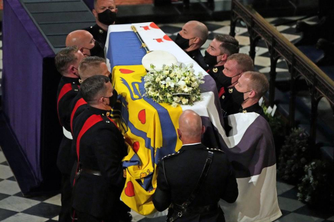 Fotos del funeral del duqeud e Edimburgo, celebrado este sábado en la capilla de San Jorge