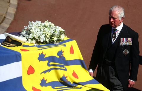 Fotos del funeral del duqeud e Edimburgo, celebrado este sábado en la capilla de San Jorge