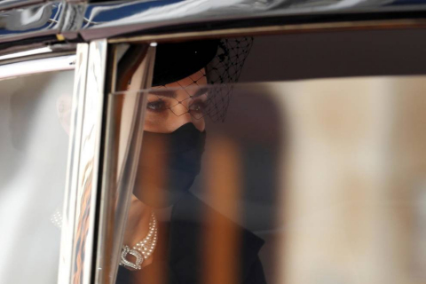 Fotos del funeral del duqeud e Edimburgo, celebrado este sábado en la capilla de San Jorge