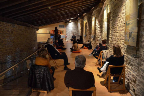 El castillo de Javier acogió la celebración organizada por la asociación Patrimonio para jóvenes.