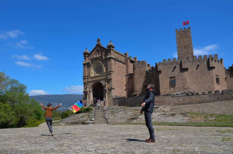 El castillo de Javier acogió la celebración organizada por la asociación Patrimonio para jóvenes.