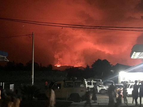 El Gobierno del Congo evacua la ciudad de Goma por erupción de un volcán