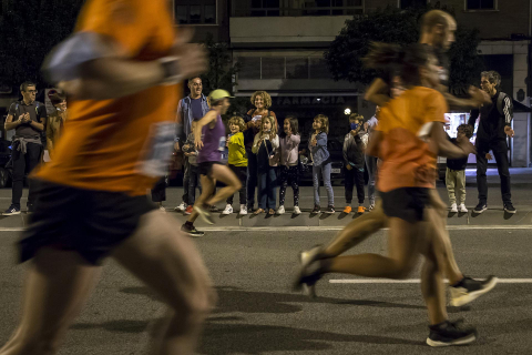 Disputa de la prueba por las calles de Pamplona