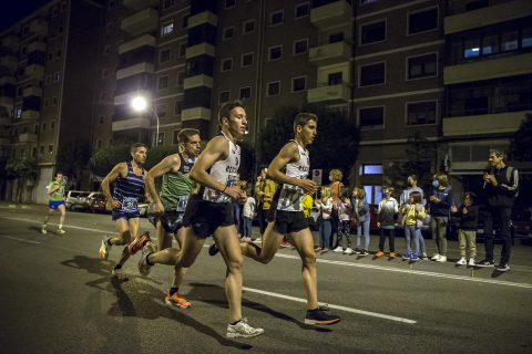 Disputa de la prueba por las calles de Pamplona