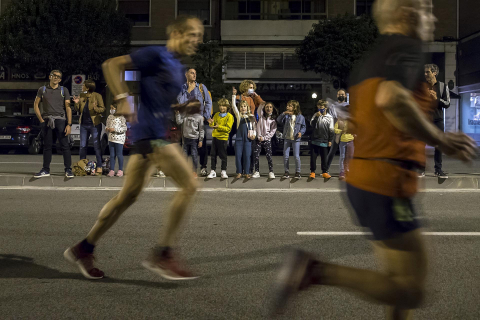 Disputa de la prueba por las calles de Pamplona
