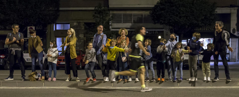 Disputa de la prueba por las calles de Pamplona