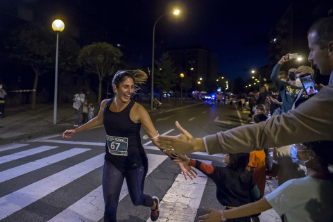 Disputa de la prueba por las calles de Pamplona