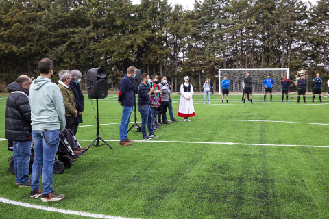 Imágenes de la inauguración de las instalaciones deportivas de Enériz