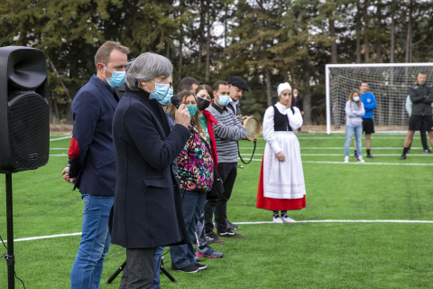Imágenes de la inauguración de las instalaciones deportivas de Enériz