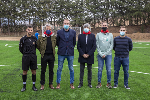 Imágenes de la inauguración de las instalaciones deportivas de Enériz