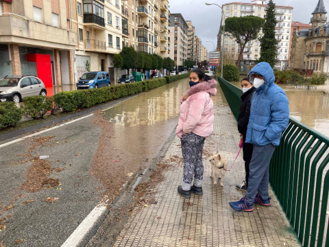 Inundaciones en Burlada.
