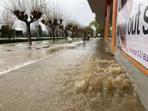 Inundaciones en Burlada.
