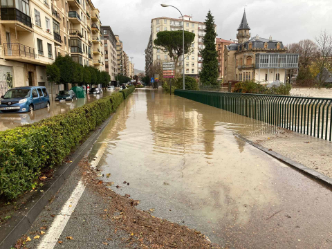 Inundaciones en Burlada.