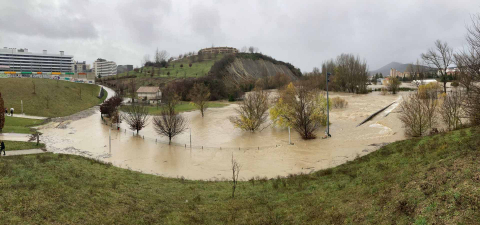 Inundaciones en Burlada.