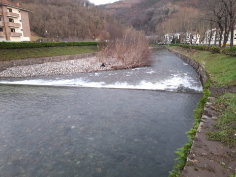 Estrechamiento del cauce del río en Santesteban. Dos desbordamientos en un mes. ¿Esperaremos a que se produzca el tercero y cause más daños antes de que se proceda a su limpieza-dragado?