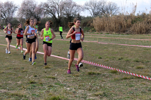 Participantes en el Campeonato Navarro de Cross Corto celebrado en Cascante