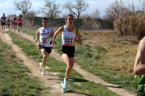 Participantes en el Campeonato Navarro de Cross Corto celebrado en Cascante