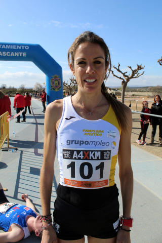Participantes en el Campeonato Navarro de Cross Corto celebrado en Cascante