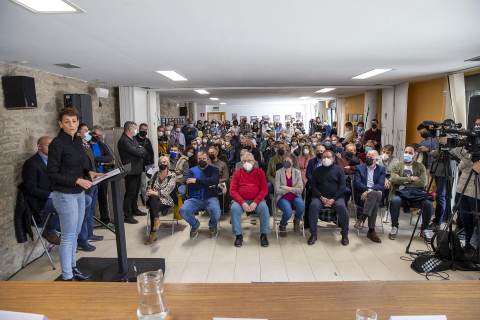 Celebración del centenario del equipo de fútbol Aurrera./
