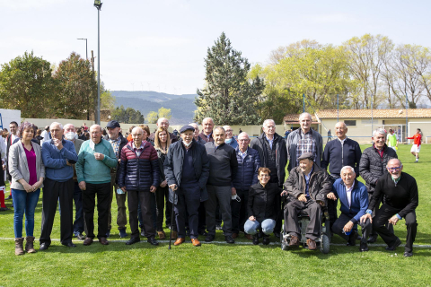 Celebración del centenario del equipo de fútbol Aurrera./