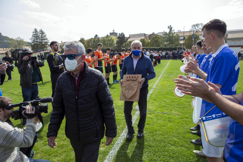 Celebración del centenario del equipo de fútbol Aurrera./