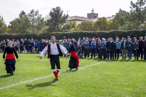 Celebración del centenario del equipo de fútbol Aurrera./