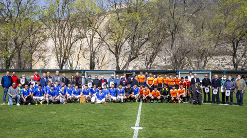 Celebración del centenario del equipo de fútbol Aurrera./