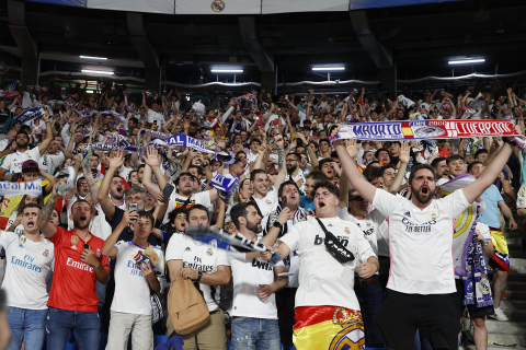 Fotos de la celebración del Real Madrid de su decimocuarta Copa de Europa.