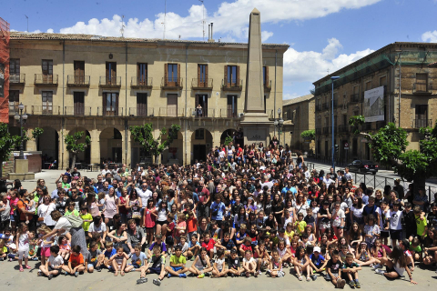 Celebración del 50 aniversario de la ikastola Garcés de los Fayos en Tafalla