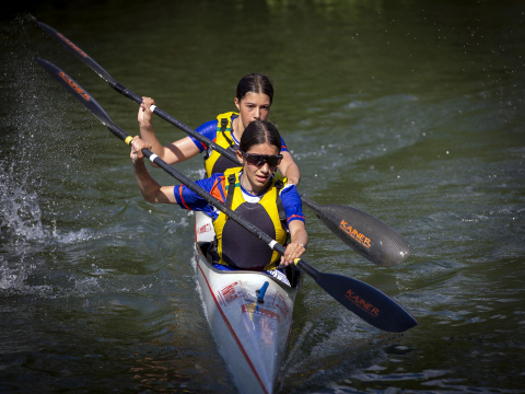 Participantes en el 51º Trofeo de Piragüismo Club Natación Pamplona