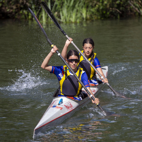 Participantes en el 51º Trofeo de Piragüismo Club Natación Pamplona