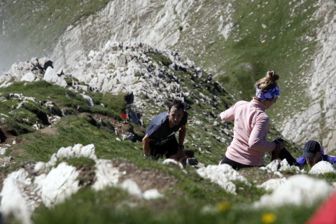 Participantes en la IX Irati Trail con subida al Orhi