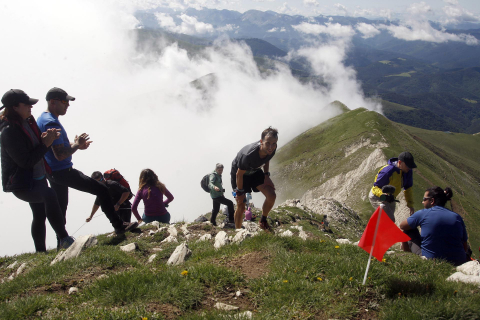 Participantes en la IX Irati Trail con subida al Orhi