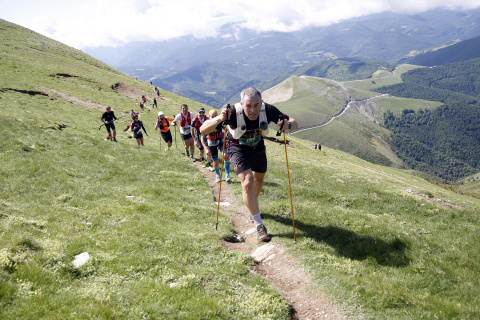 Participantes en la IX Irati Trail con subida al Orhi