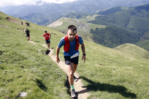 Participantes en la IX Irati Trail con subida al Orhi