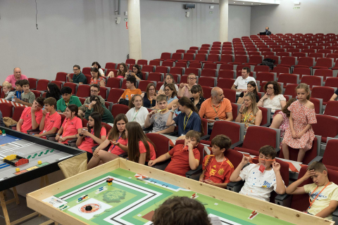Fase regional de la Olimpiada robótica celebrada en la UPNA de Tudela