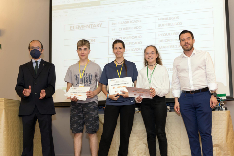 Fase regional de la Olimpiada robótica celebrada en la UPNA de Tudela