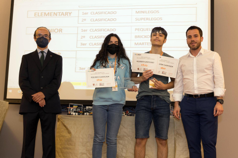 Fase regional de la Olimpiada robótica celebrada en la UPNA de Tudela