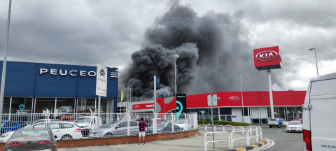 Incendio Burlada