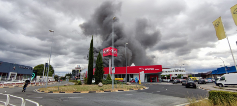 Incendio Burlada