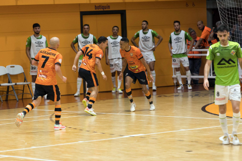 Partido de play off entre el Aspil y el Palma Futsal.