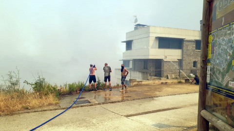 Fotos del incendio producido entre Obanos y Legarda.