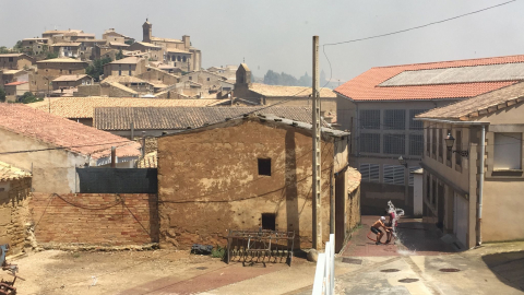Incendio en San Martín de Unx
