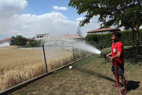 Fotos de los efectos de los incendios en Obanos, Puente la Reina, Legarda, Undiano y Astráin.