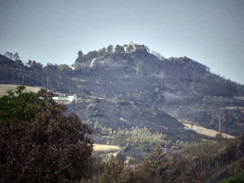 Fotos de los incendios en Navarra y sus efectos este martes.