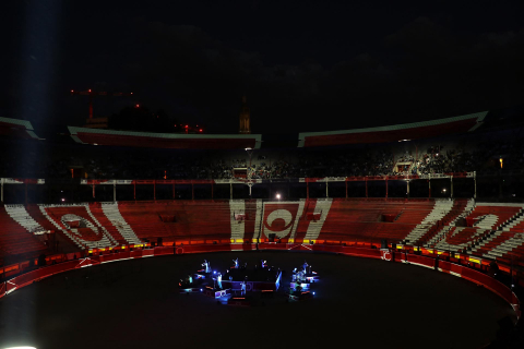 Espectáculo por el centenario de la plaza de toros de Pamplona.