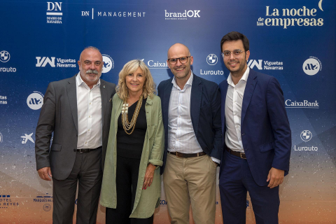 Asistentes a 'La Noche de las Empresas' organizada por BrandOK en el Hotel 3 Reyes de Pamplona