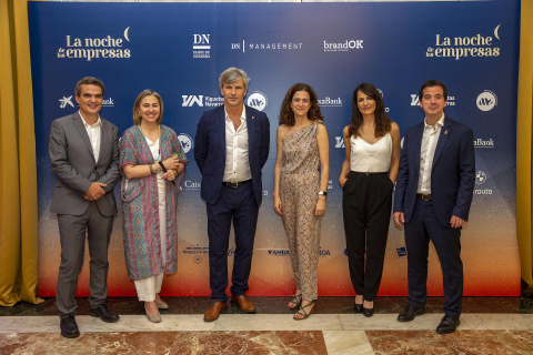 Asistentes a 'La Noche de las Empresas' organizada por BrandOK en el Hotel 3 Reyes de Pamplona